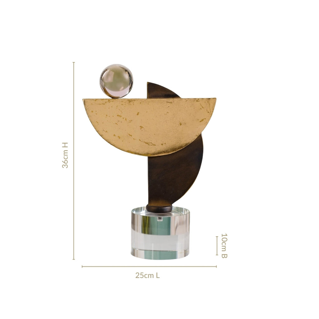 Visual Balance Abstract Art With Gold Foil Nestasia