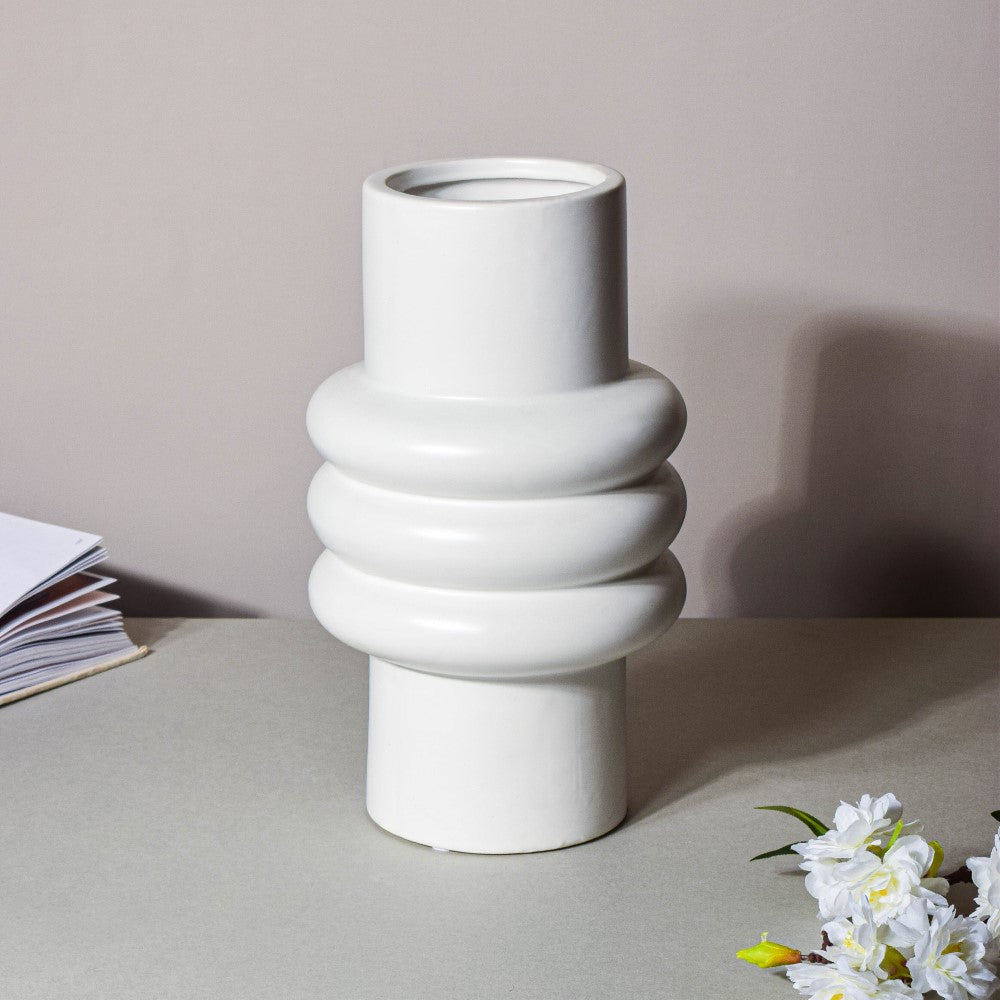 Tall Fluted Vase Nestasia