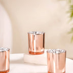 Rose Gold Tealight Holders For Home Decor Set Of 4 Nestasia