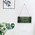 Wooden Abstract Look Multicolor "Welcome To Our Home" Decorative Wall Hanging with Chain Kafalo