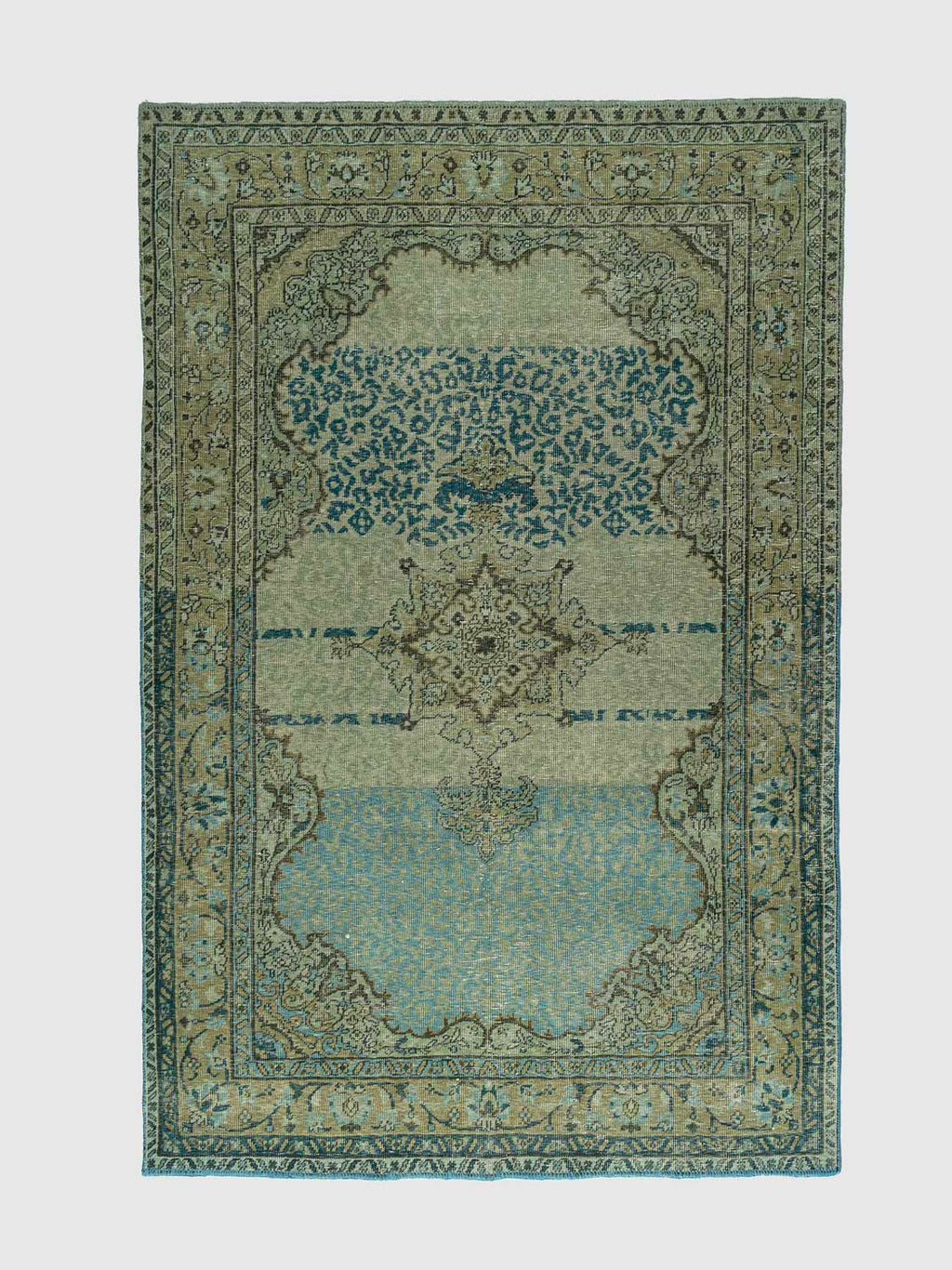 Vezar Hand Knotted Carpet Contrast Living