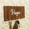 Hope Theme Wooden Key Holder with 7 Hooks Kafalo