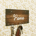 Brown Home Theme Wooden Key Holder with 7 Hooks Kafalo