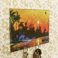 Nature View Theme Wooden Key Holder With 6 Hooks Kafalo