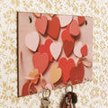 Love Heart Theme Wooden Key Holder With 6 Hooks Kafalo