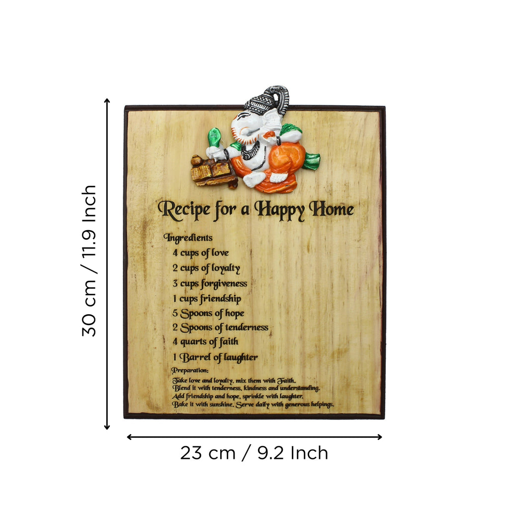 Lord Ganesh Wall Hanging Decorative Showpiece Kafalo