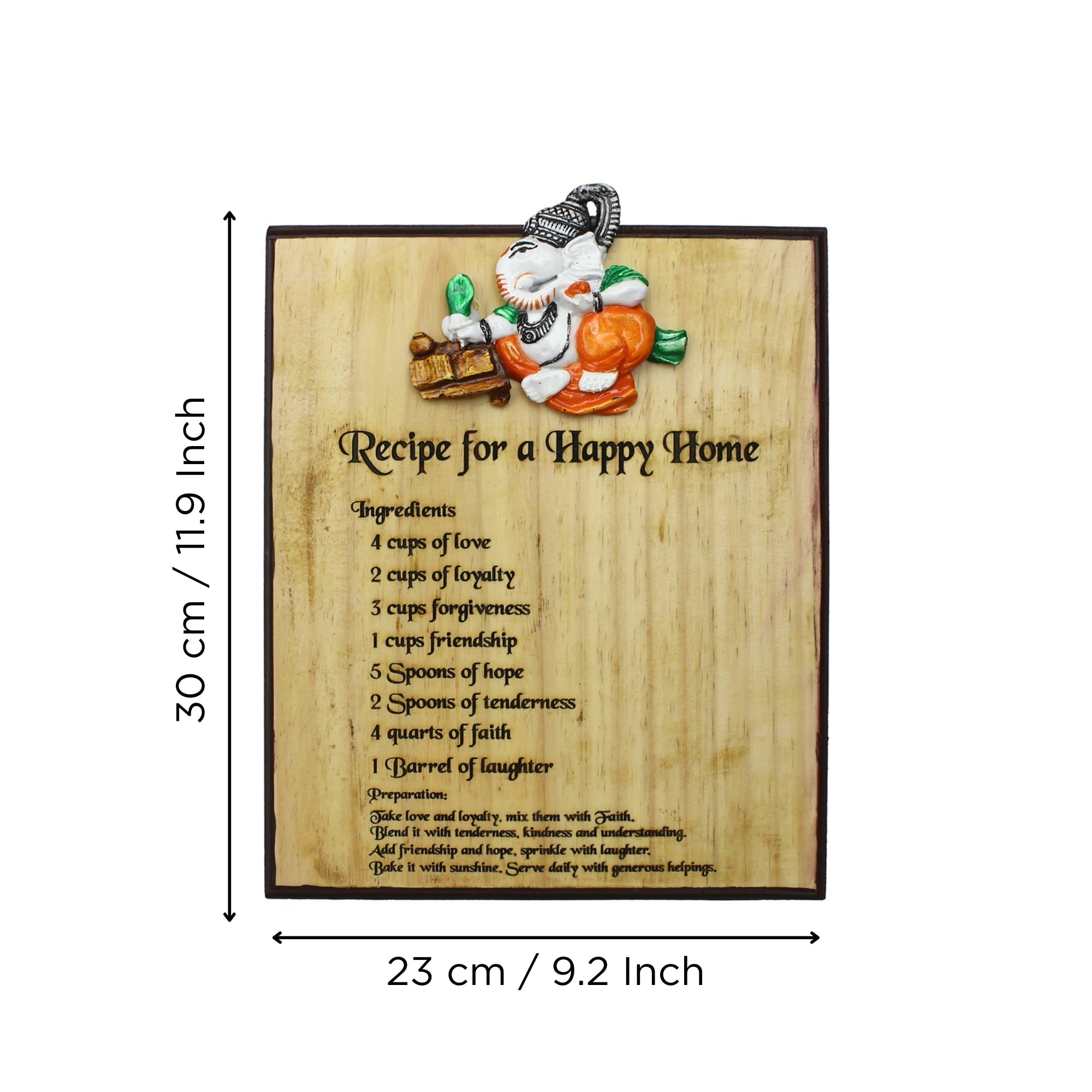 Lord Ganesh Wall Hanging Decorative Showpiece Kafalo
