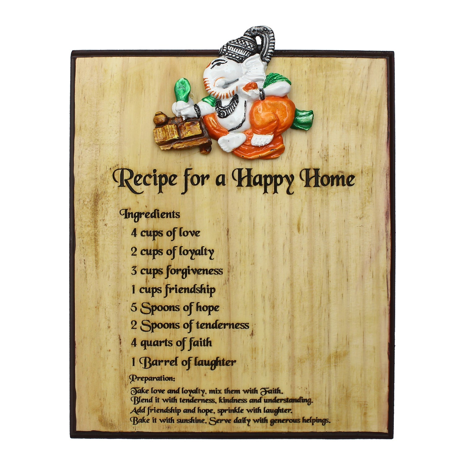 Lord Ganesh Wall Hanging Decorative Showpiece Kafalo