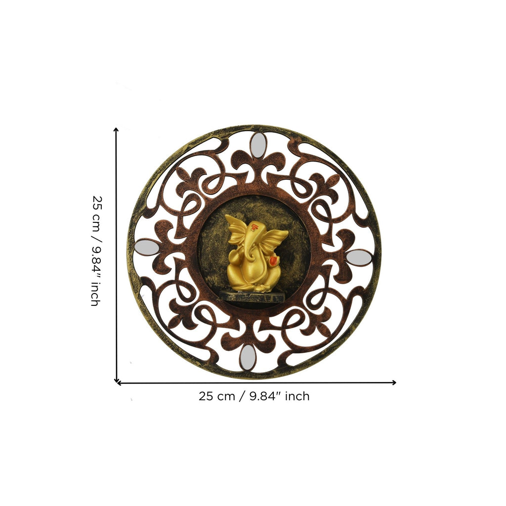 Lord Ganesha Wall Hanging Decorative Showpiece Kafalo