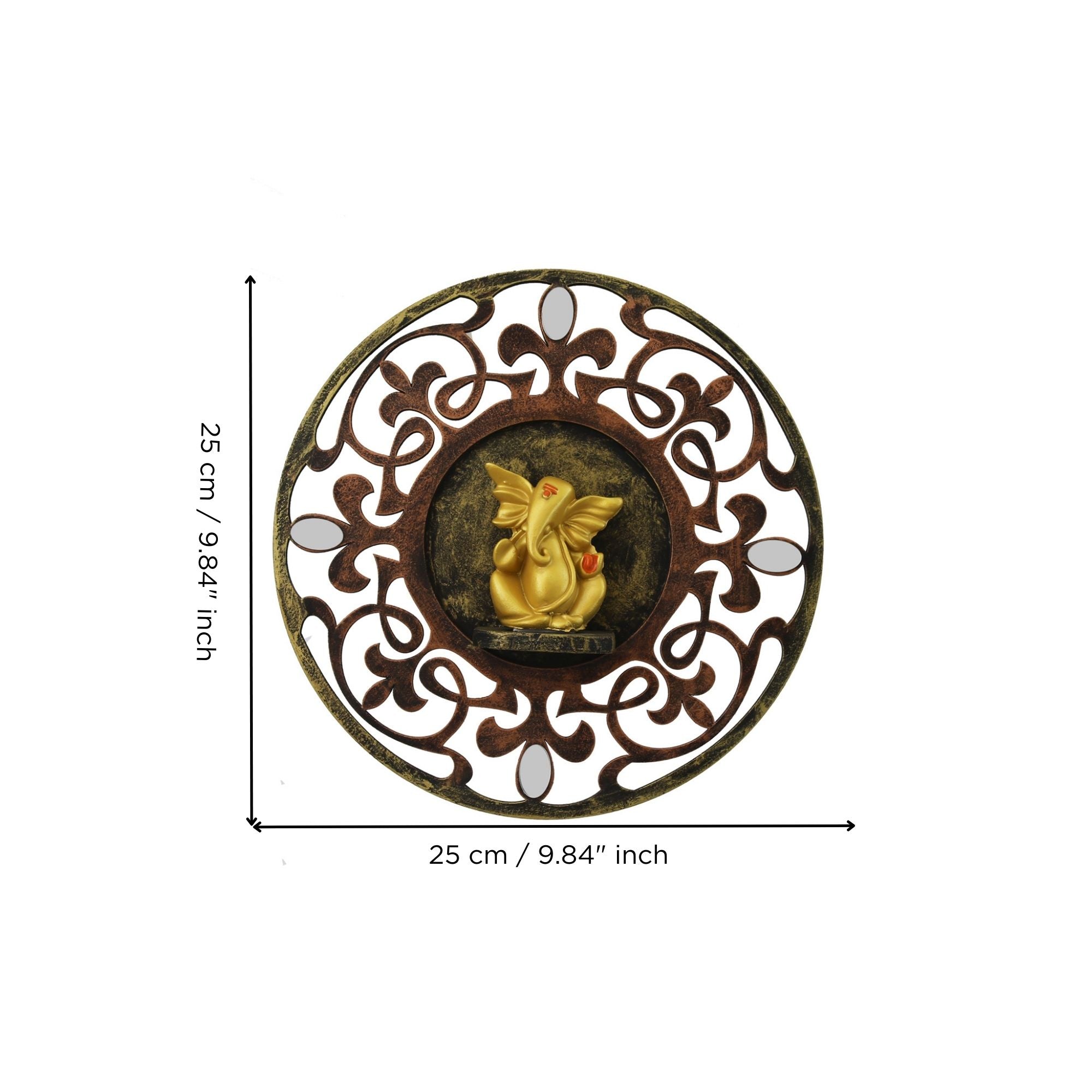 Lord Ganesha Wall Hanging Decorative Showpiece Kafalo