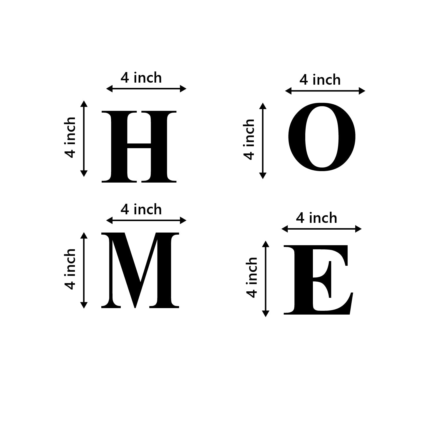 "HOME" Black Engineered Wood Wall Art Cutout, Ready to Hang Home Decor Kafalo