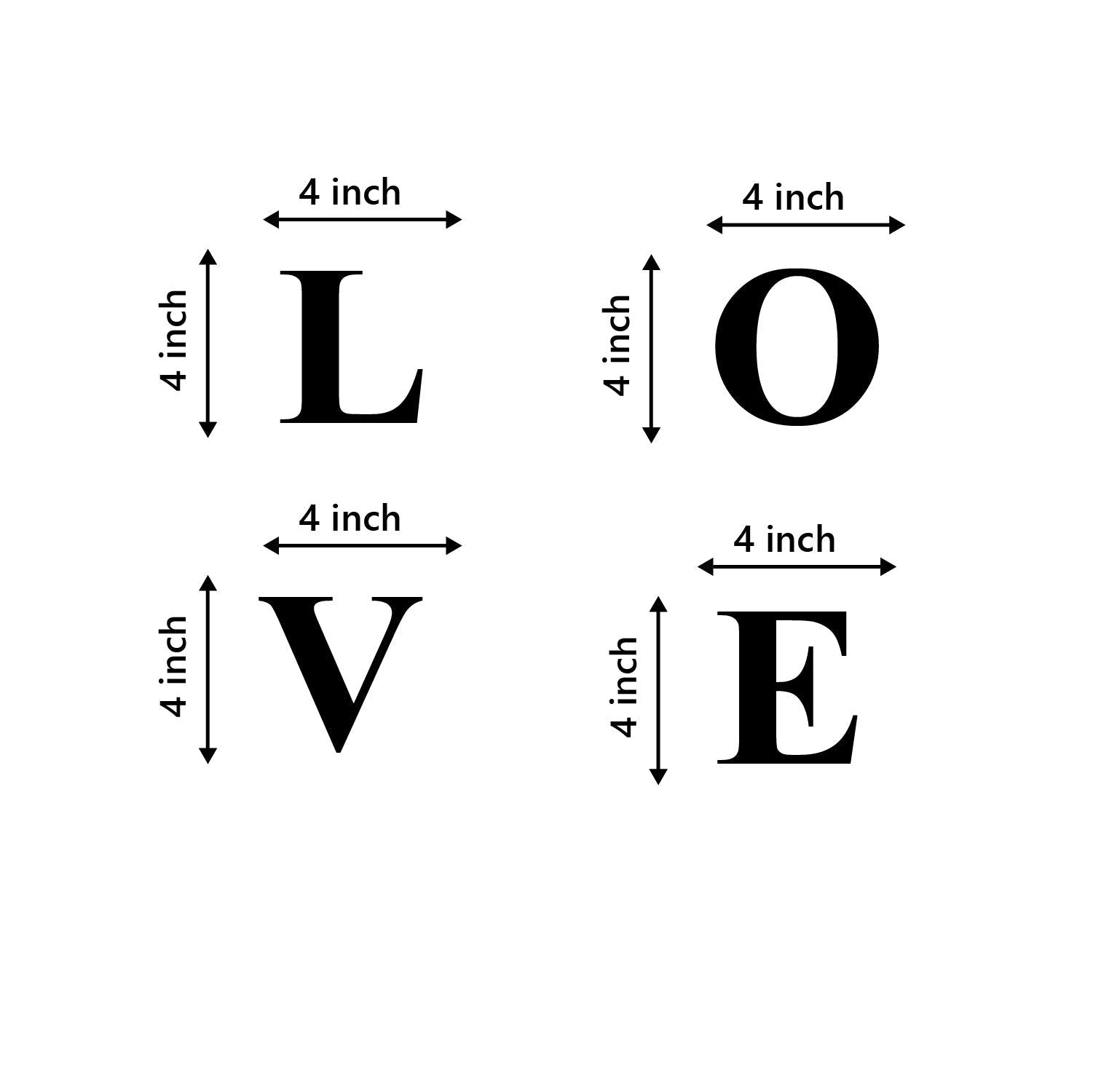 "LOVE" Black Engineered Wood Wall Art Cutout, Ready to Hang Home Decor Kafalo