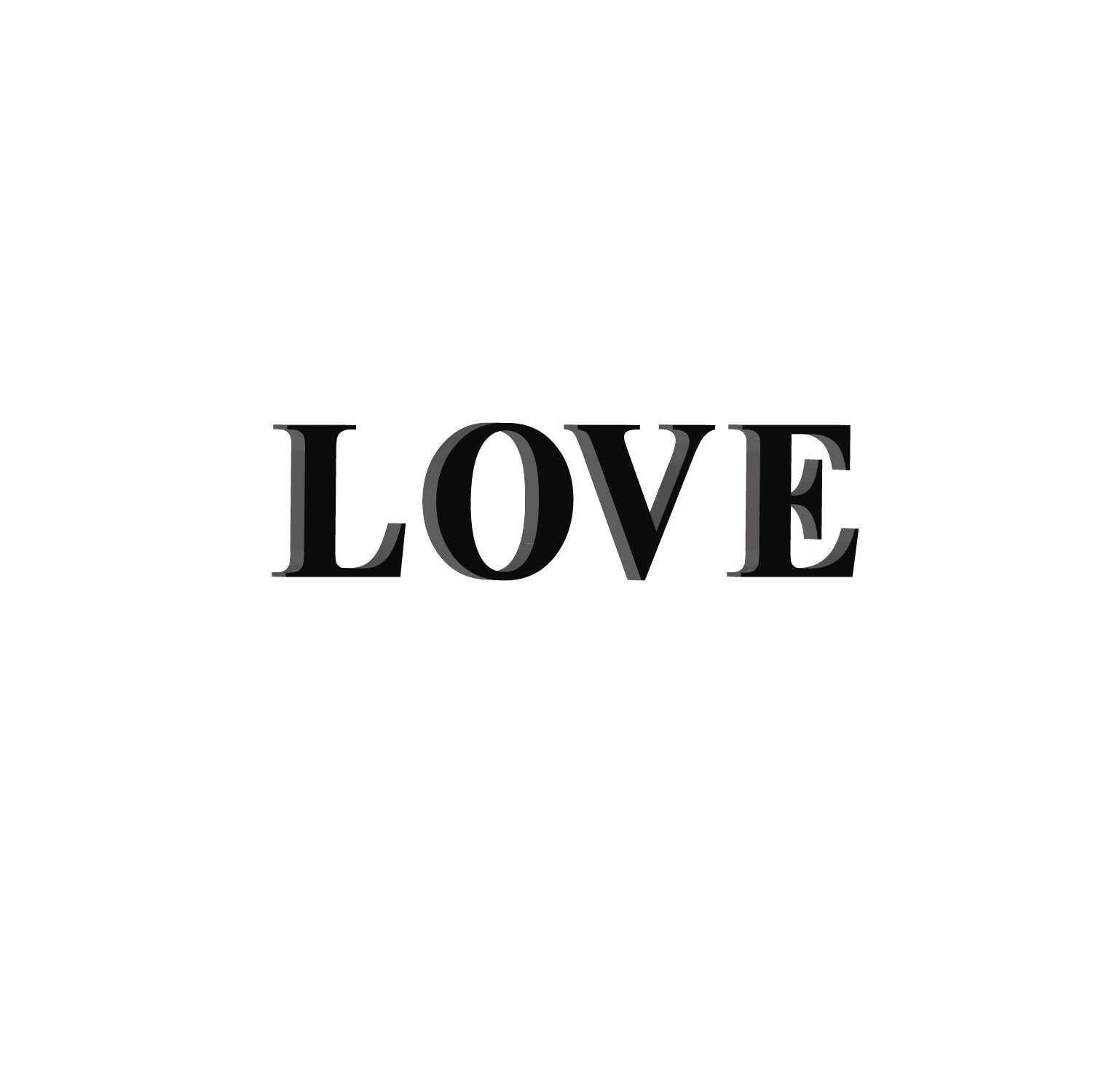 "LOVE" Black Engineered Wood Wall Art Cutout, Ready to Hang Home Decor Kafalo