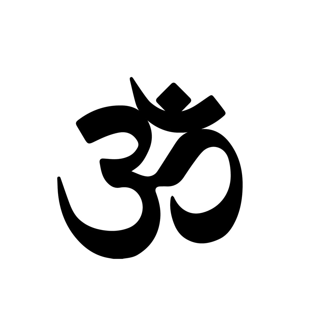 Om Black Engineered Wood Wall Art Cutout, Ready To Hang Home Decor Kafalo