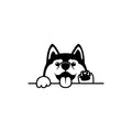 Dog Face Black Engineered Wood Wall Art Cutout, Ready To Hang Home Decor Kafalo
