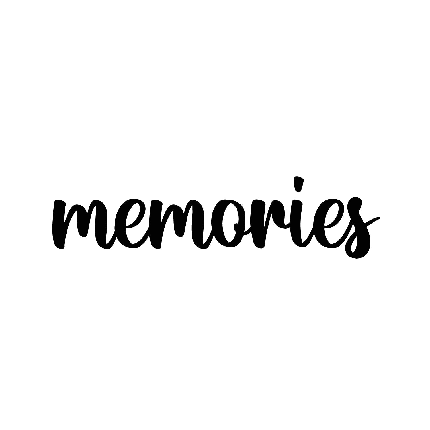 Memories Black Engineered Wood Wall Art Cutout, Ready To Hang Home Decor Kafalo
