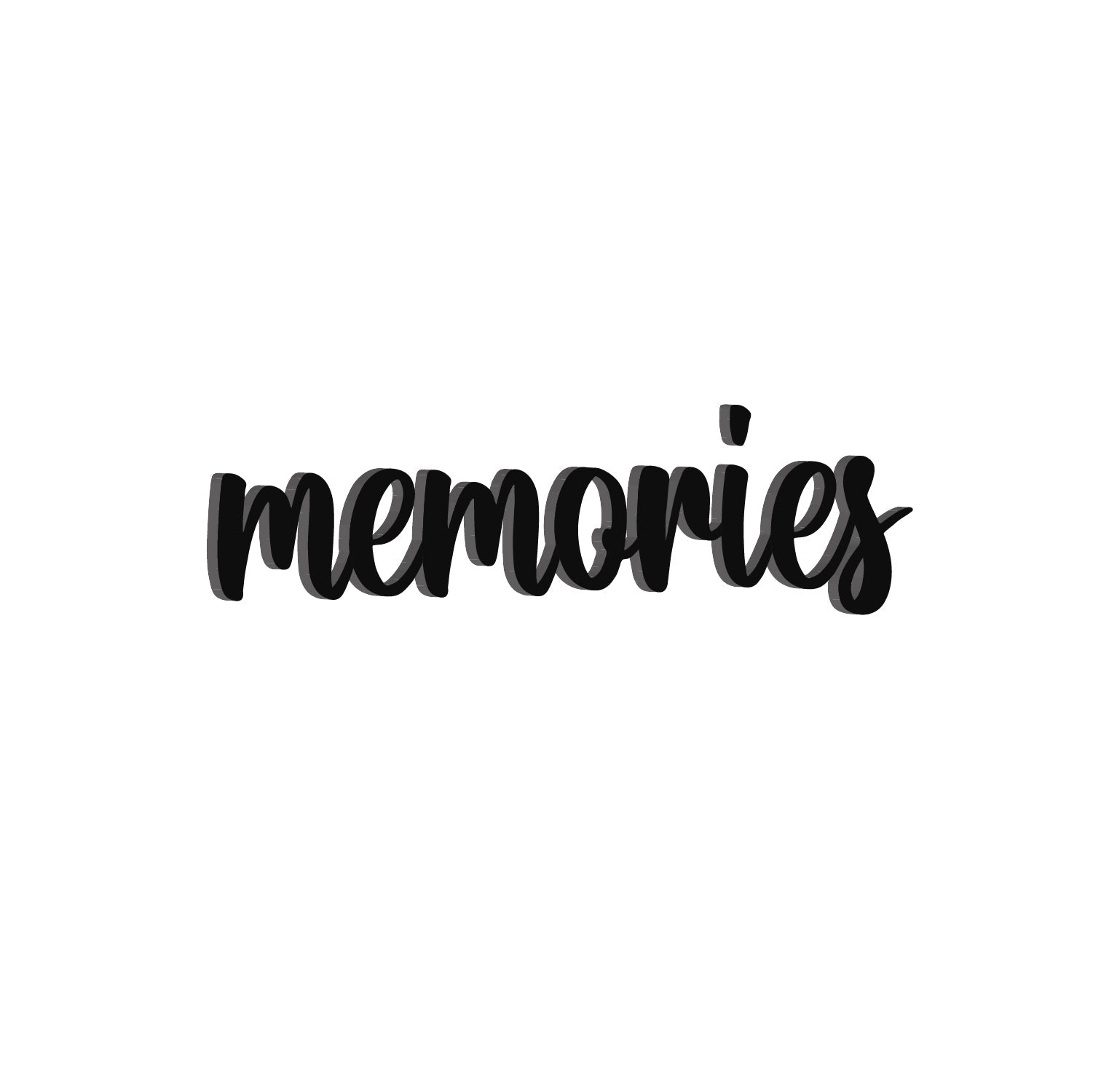 Memories Black Engineered Wood Wall Art Cutout, Ready To Hang Home Decor Kafalo