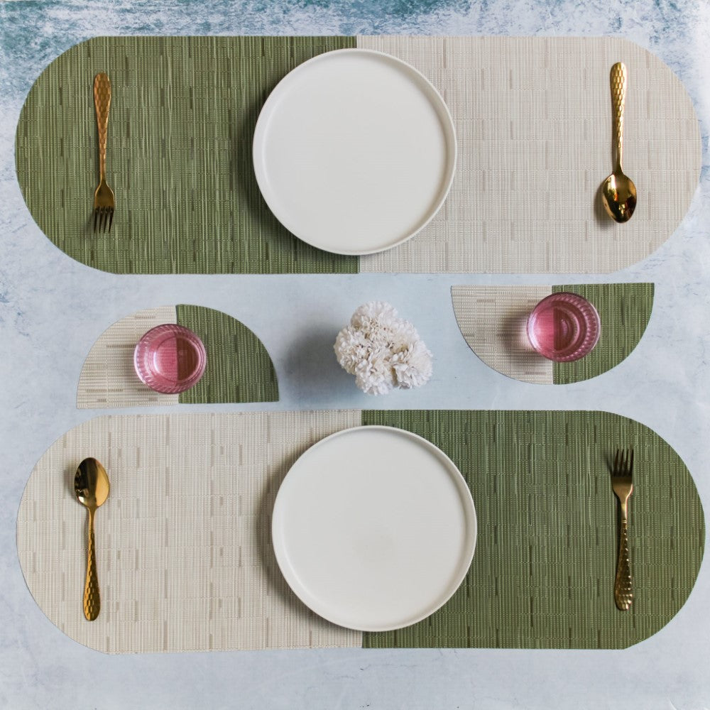 Dining Table Placemat and Coaster Set Nestasia