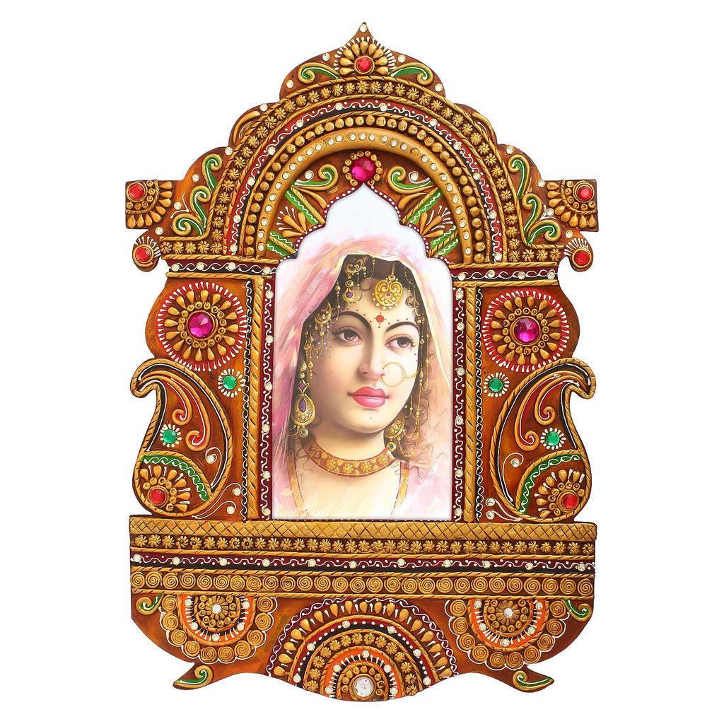 Decorative Papier-Mache Wooden Jharokha Wall Hanging