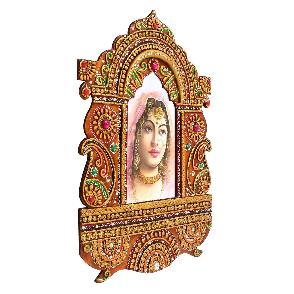 Decorative Papier-Mache Wooden Jharokha Wall Hanging