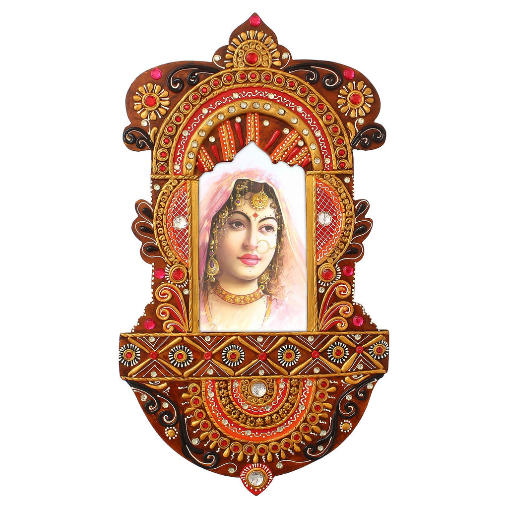 Decorative Handcrafted Papier-Mache Wooden Jharokha Wall Hanging