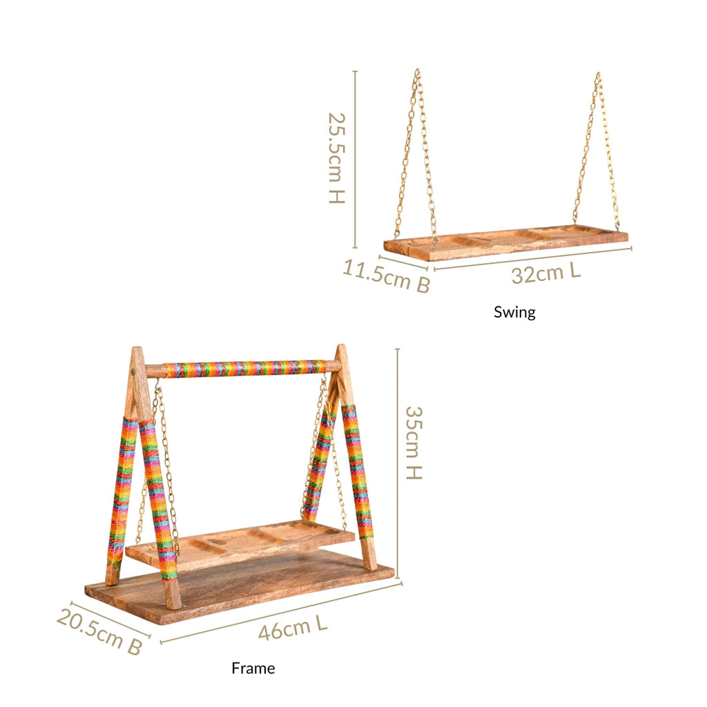 Detachable Swing Wooden Platter Nestasia