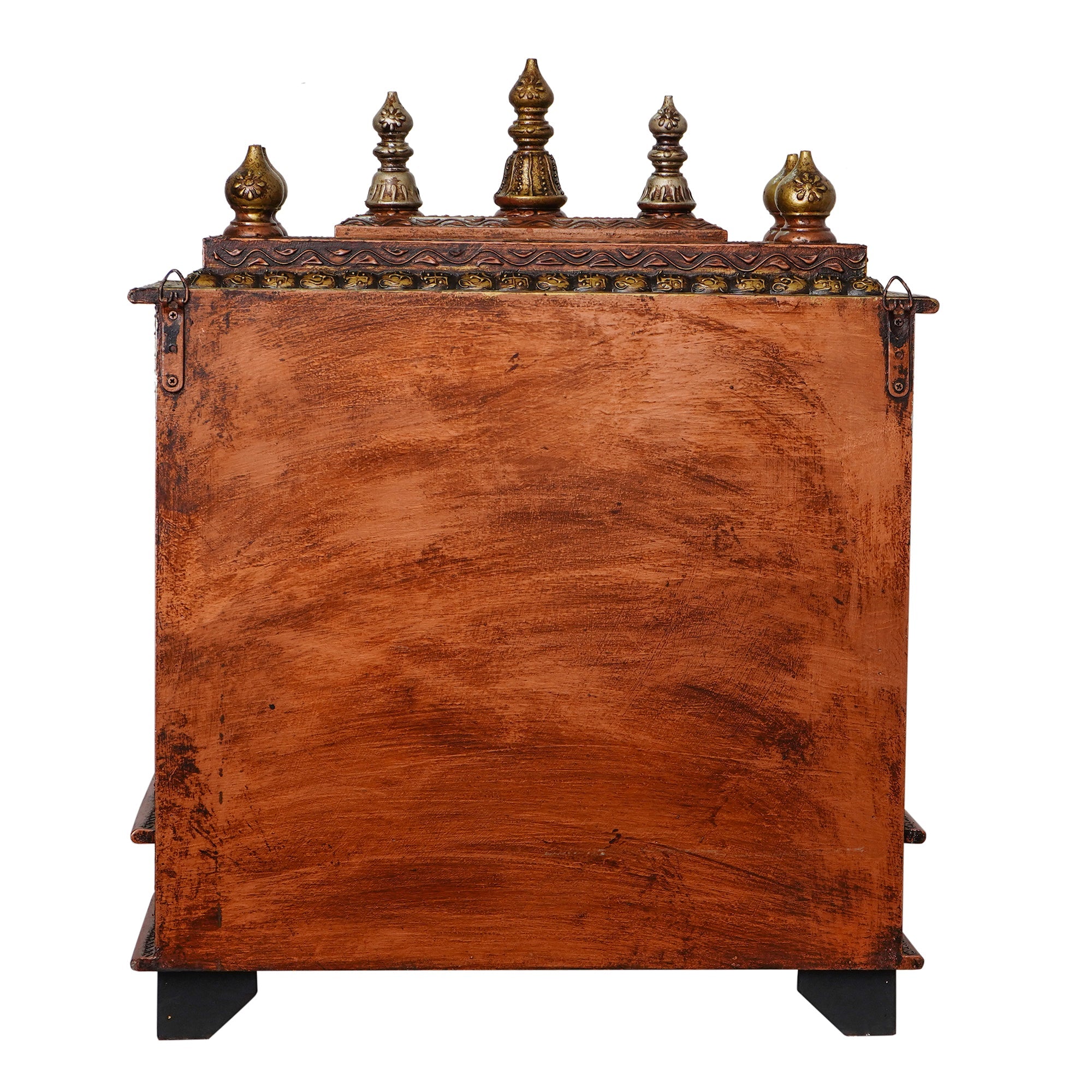 Brown Wooden Pooja Temple/Mandir with Storage Option Kafalo
