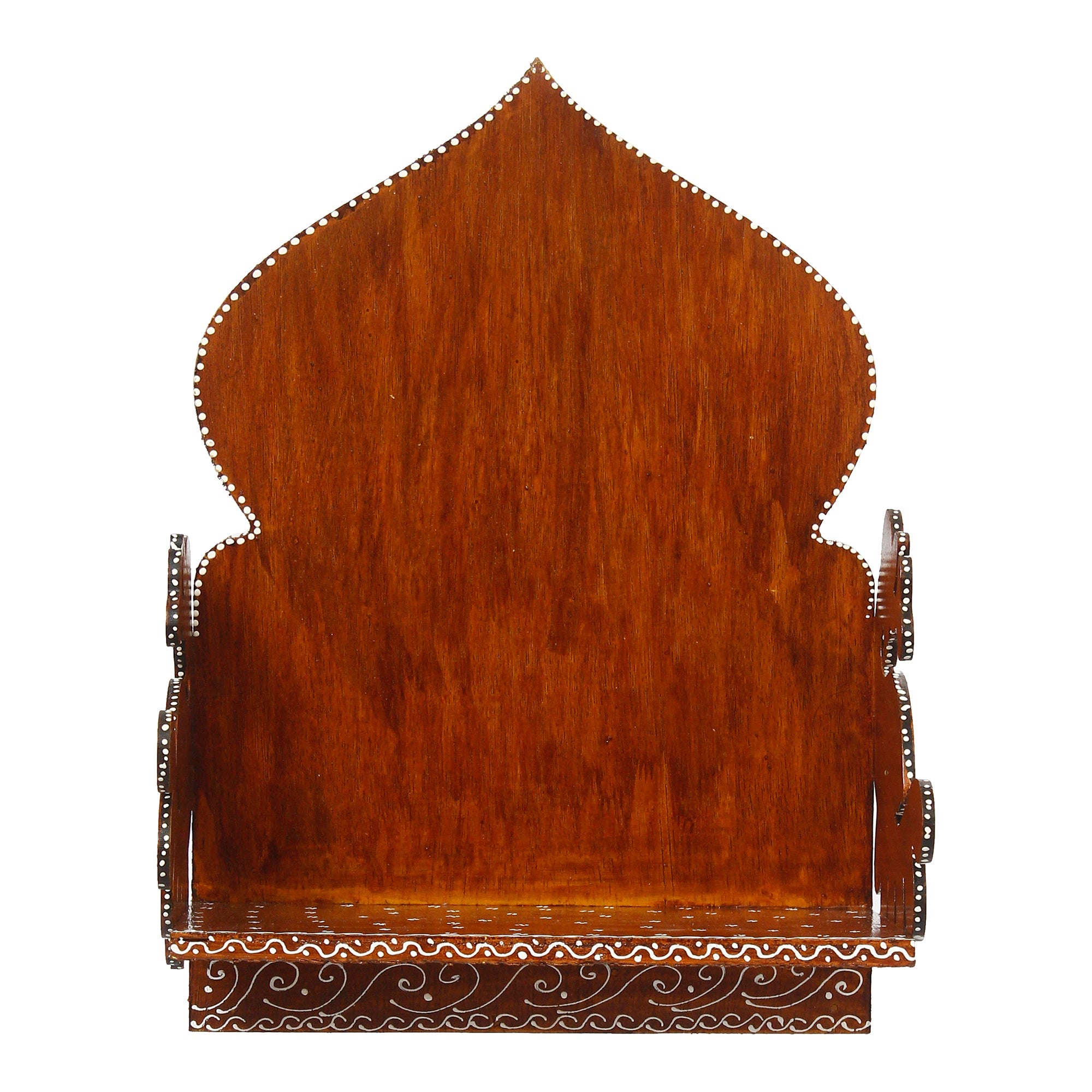 Brown MDF Wooden Pooja Temple/Mandir for Home Wall Hanging Kafalo
