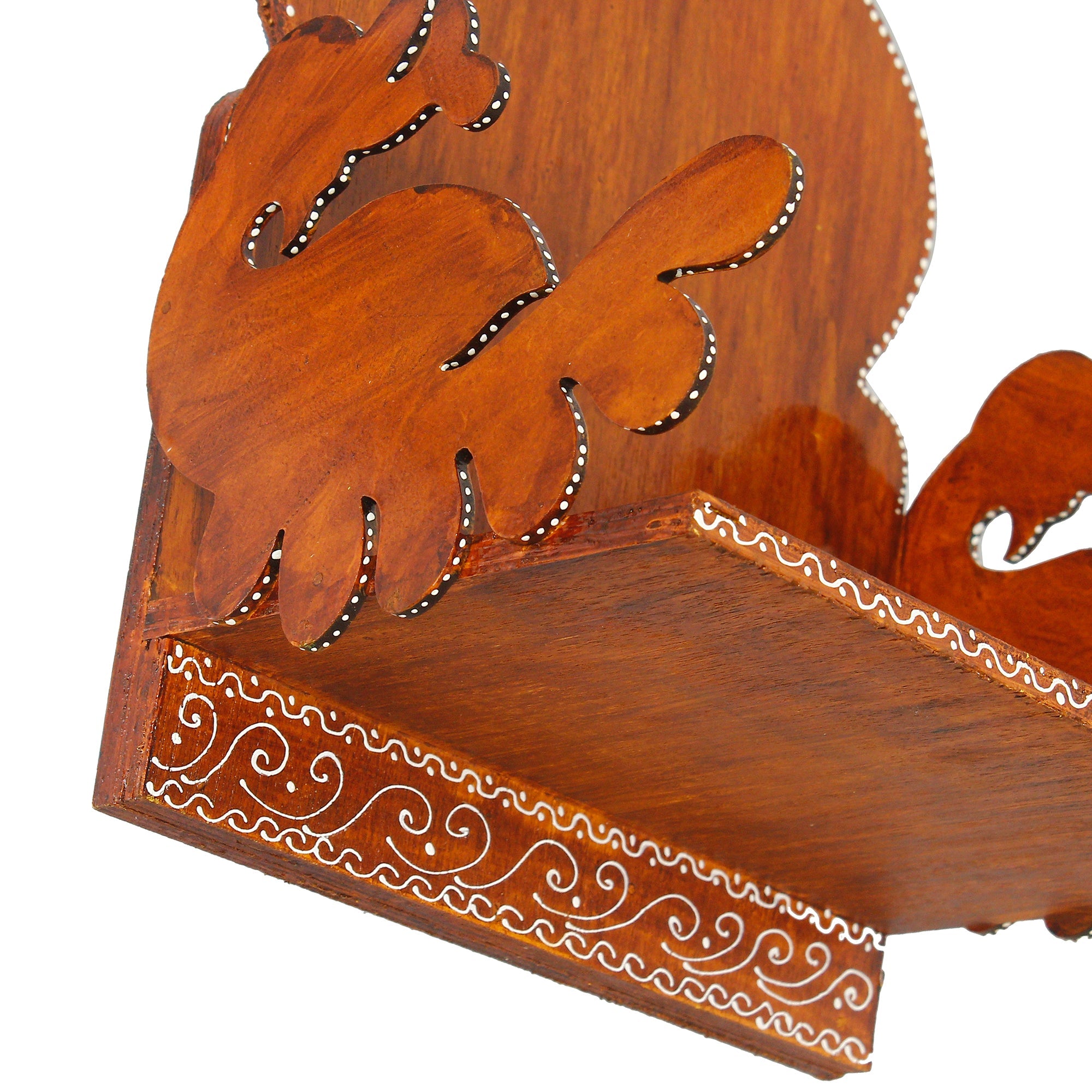 Brown MDF Wooden Pooja Temple/Mandir for Home Wall Hanging Kafalo