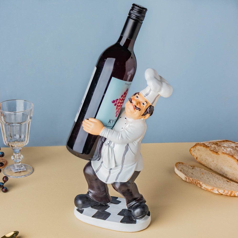 Wine Holder Chef Decor Nestasia