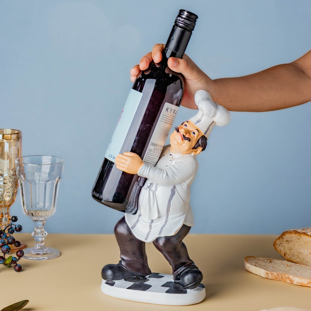 Wine Holder Chef Decor Nestasia