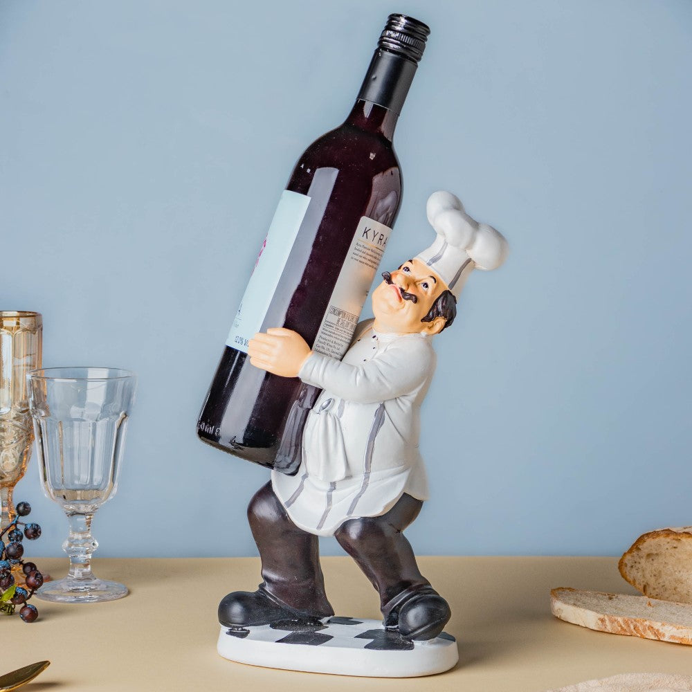 Wine Holder Chef Decor Nestasia