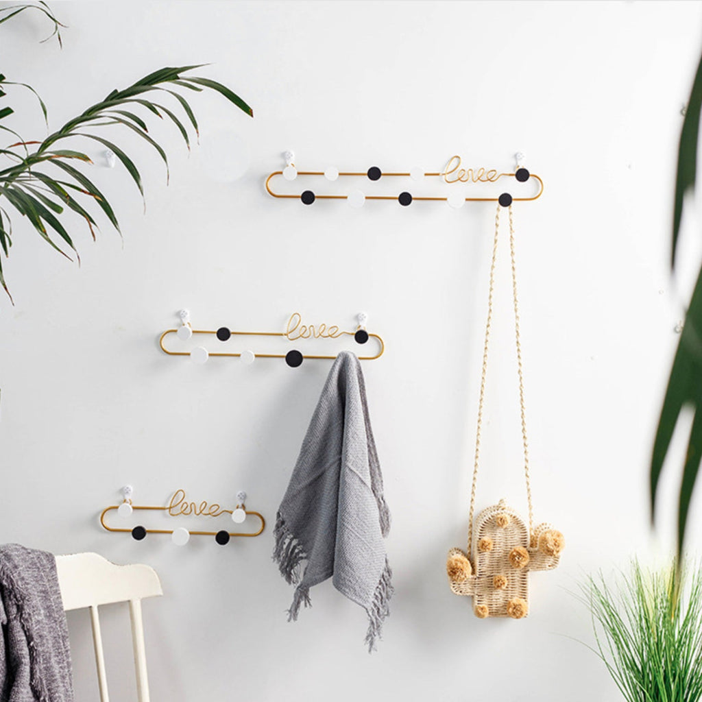 Wall Hook Black White Nestasia