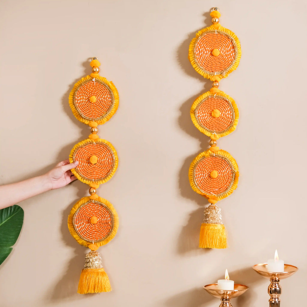 Sustainable Handcrafted Wall Hanging Set of 2 Nestasia