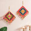 Vibrant Kite Wall Hanging Set of 2 Nestasia