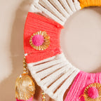 Handmade Festive Wall Hanging Set Of 2 Multicolour Nestasia
