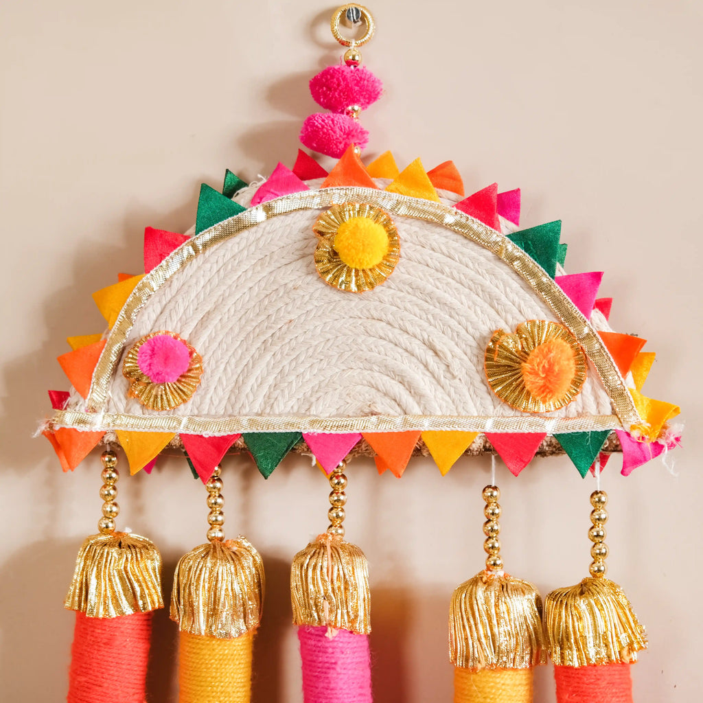 Multicolour Decorative Wall Hanging Set of 2 Nestasia