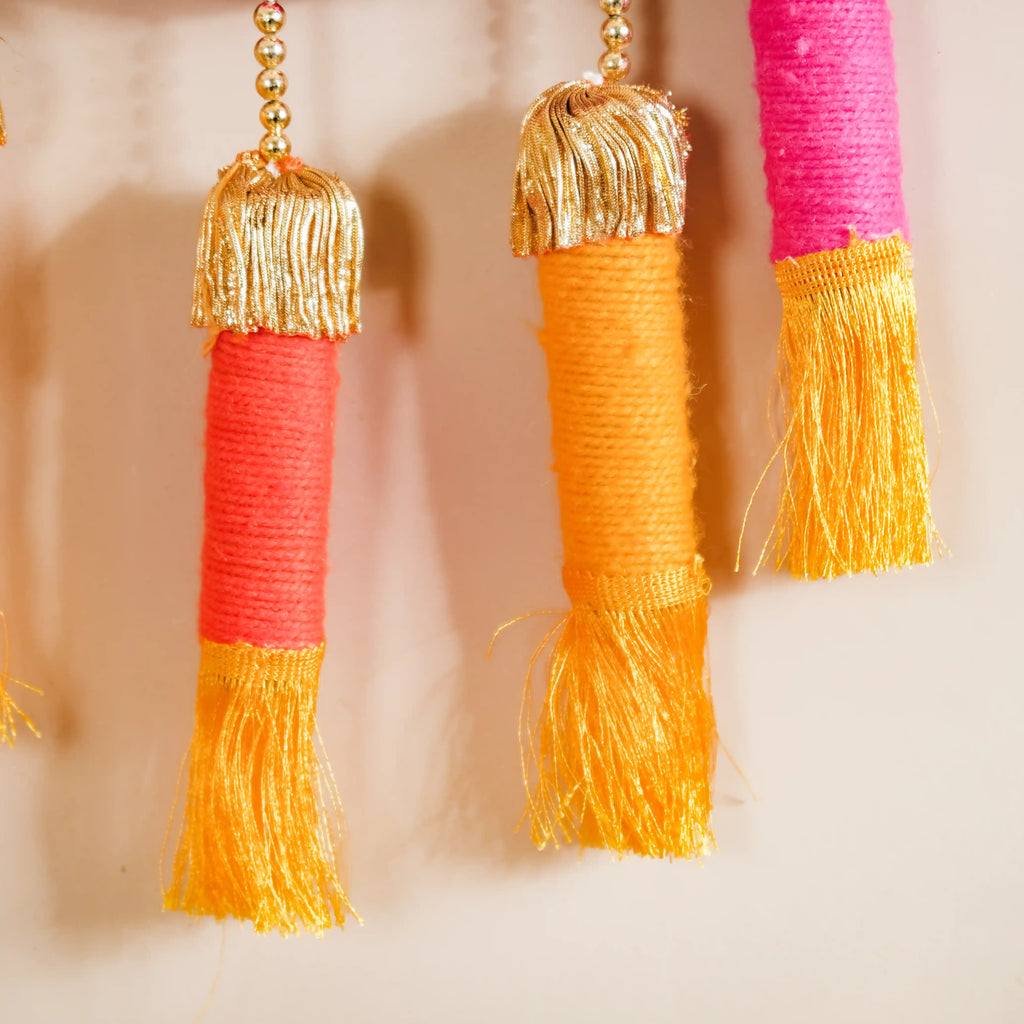 Handmade Festive Wall Hanging Set Of 2 Multicolour Nestasia