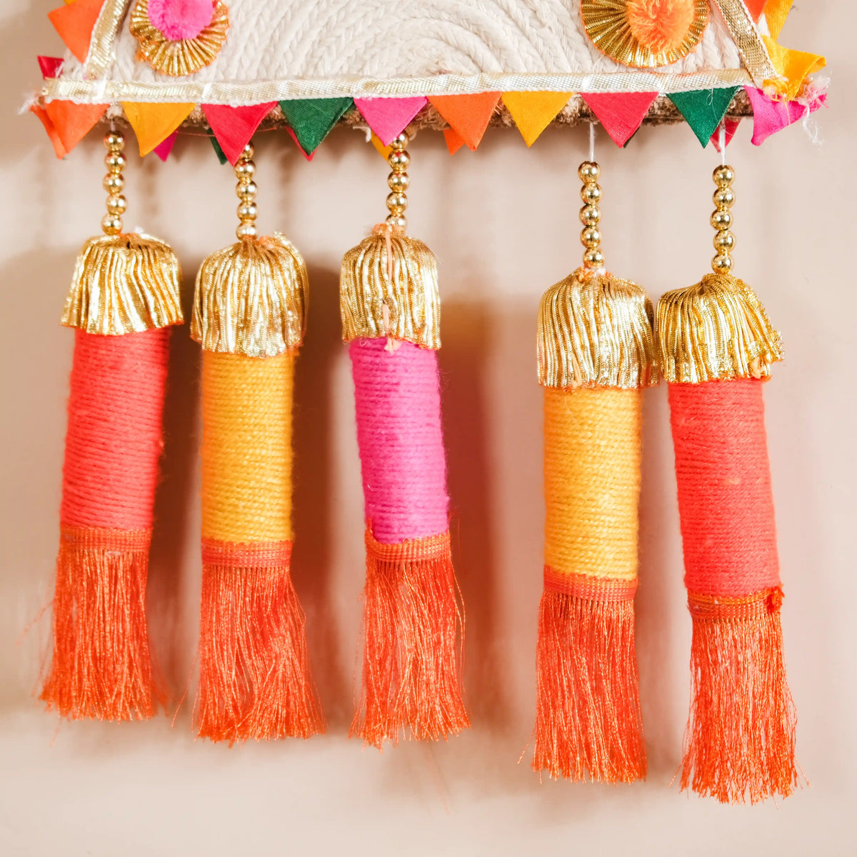Multicolour Decorative Wall Hanging Set of 2 Nestasia