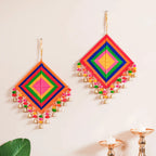 Vibrant Kite Wall Hanging Set of 2 Nestasia