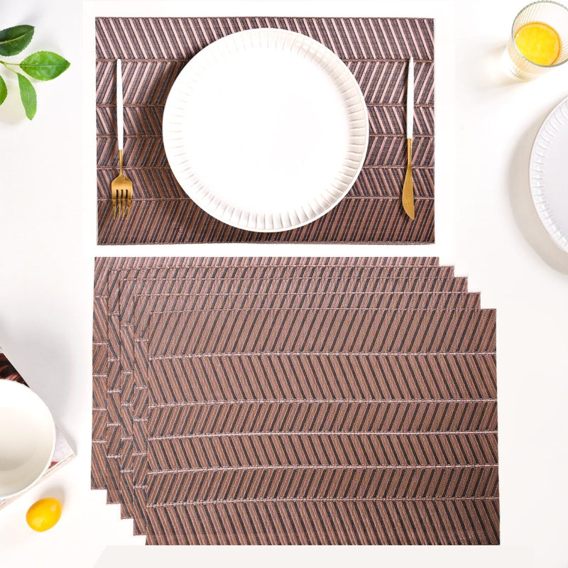 Walnut Weave Placemat Set Of 6 Nestasia