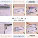 Wardrobe Organiser Storage Bag Duo In Grey Nestasia