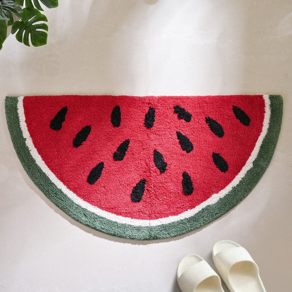 Watermelon Anti Slip Tufted Cotton Mat 83x43cm Nestasia