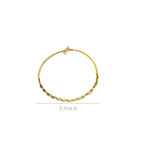 Waves And Swirls Gold Bracelet Nestasia