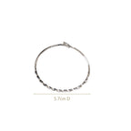 Waves And Swirls Silver Bracelet Nestasia