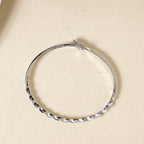 Waves And Swirls Silver Bracelet Nestasia