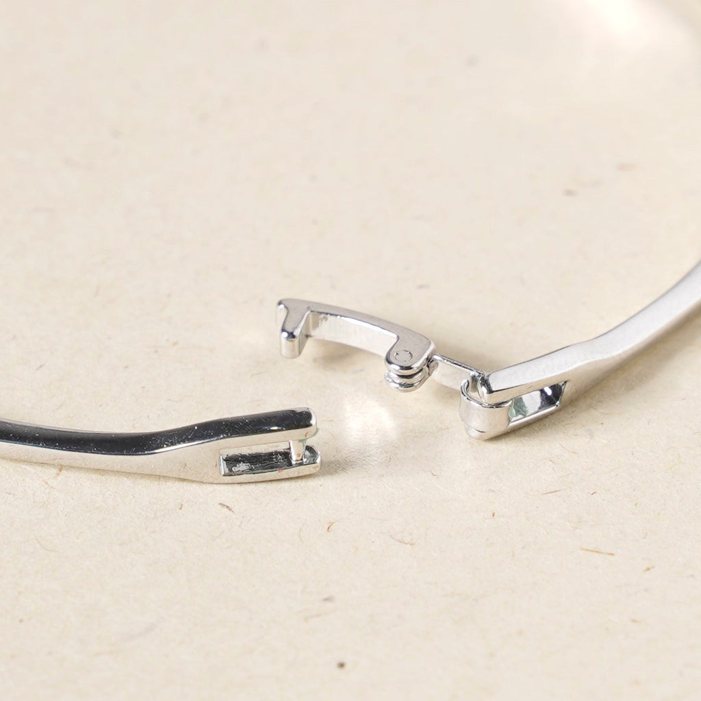 Waves And Swirls Silver Bracelet Nestasia