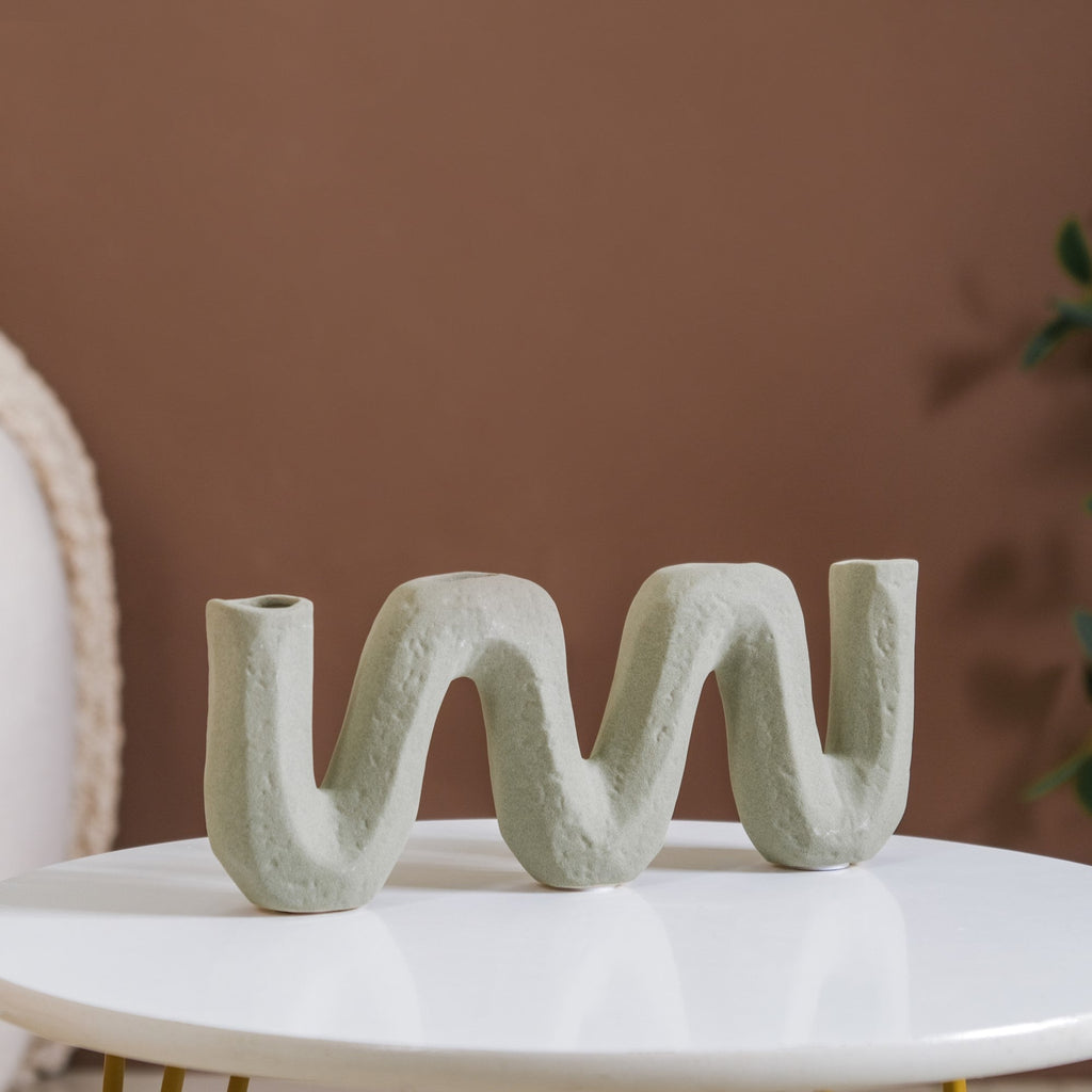 Matte Organic Chevron Vase Nestasia