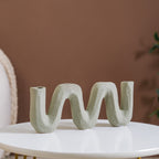 Matte Organic Chevron Vase Nestasia