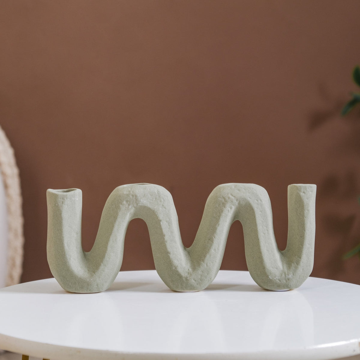 Matte Organic Chevron Vase Nestasia